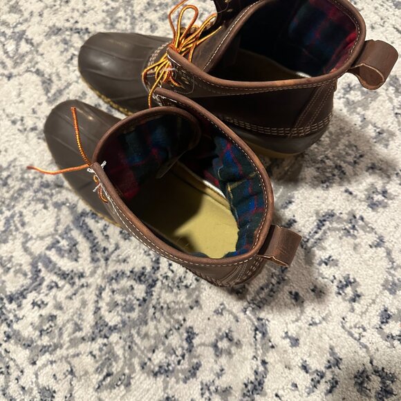 Limited Edition! Men's Size 12 L.L. Bean Boots 8", Insulated Flannel Lined - Picture 5 of 5